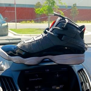 Six rings Jordan's size 11 1/2 gray and black